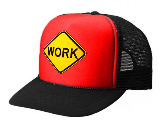 Work Hat Black/Red