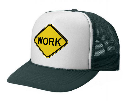 Work Hat Dark Green/White