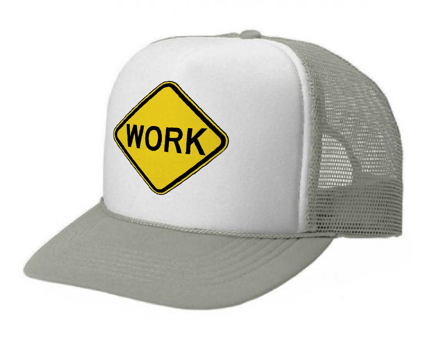 Work Hat Grey/White