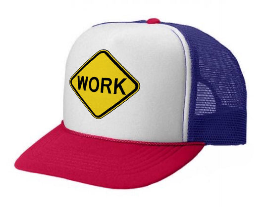 Work Hat Red/White/Royal